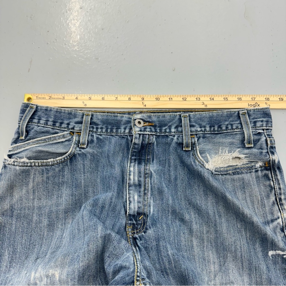 Y2K Levi’s Silvertab Jeans Low Loose Baggy Wide Skater Distressed - Picture 5 of 10